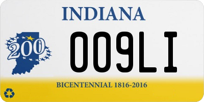 IN license plate 009LI