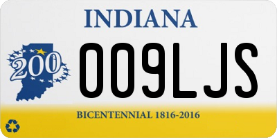 IN license plate 009LJS