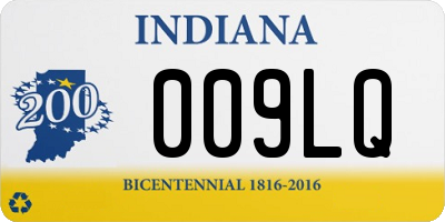 IN license plate 009LQ