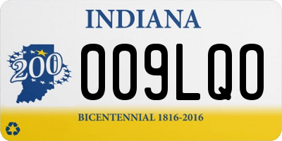 IN license plate 009LQO