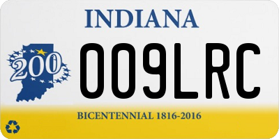 IN license plate 009LRC