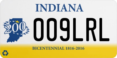 IN license plate 009LRL