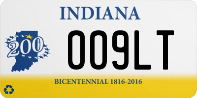 IN license plate 009LT