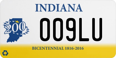 IN license plate 009LU