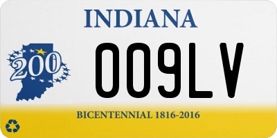 IN license plate 009LV