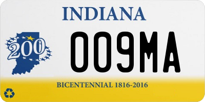 IN license plate 009MA