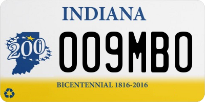 IN license plate 009MBO