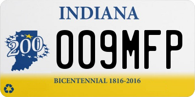 IN license plate 009MFP