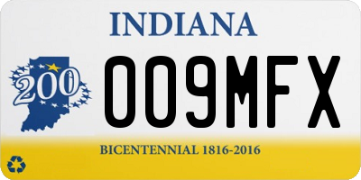 IN license plate 009MFX