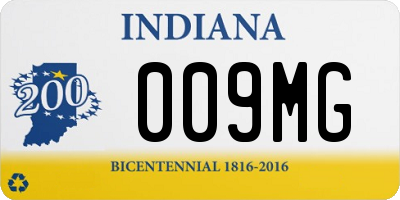 IN license plate 009MG