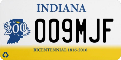 IN license plate 009MJF