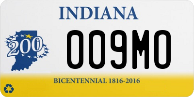 IN license plate 009MO