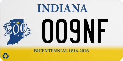 IN license plate 009NF