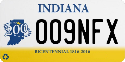 IN license plate 009NFX