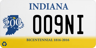 IN license plate 009NI