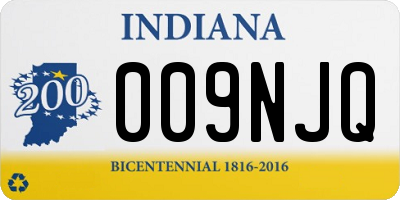 IN license plate 009NJQ