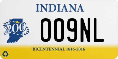 IN license plate 009NL