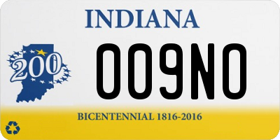 IN license plate 009NO