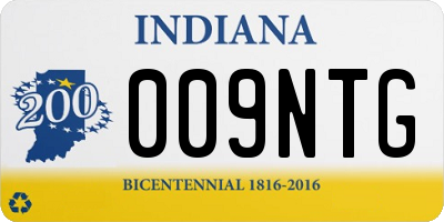 IN license plate 009NTG