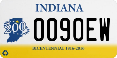 IN license plate 009OEW
