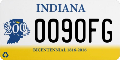 IN license plate 009OFG