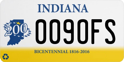 IN license plate 009OFS