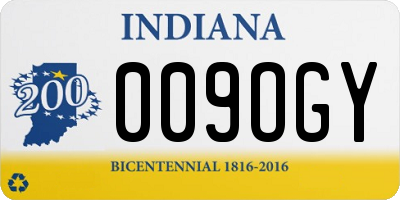 IN license plate 009OGY