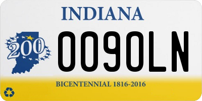 IN license plate 009OLN
