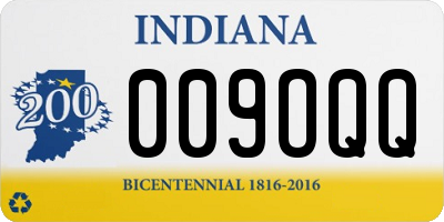 IN license plate 009OQQ