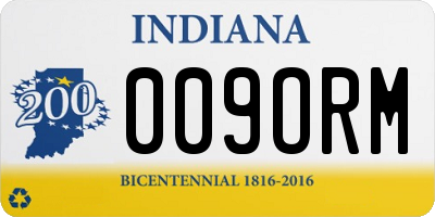 IN license plate 009ORM