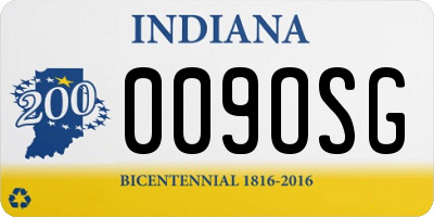 IN license plate 009OSG