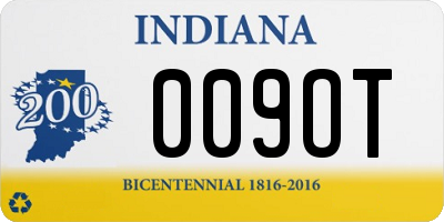 IN license plate 009OT