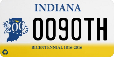 IN license plate 009OTH
