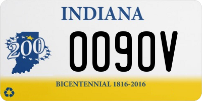 IN license plate 009OV