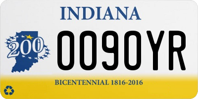 IN license plate 009OYR