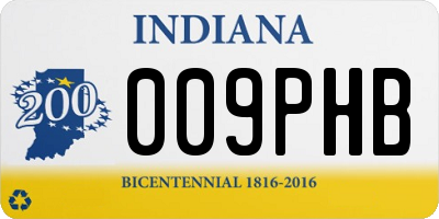 IN license plate 009PHB