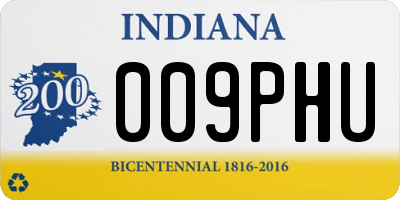 IN license plate 009PHU