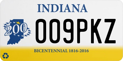 IN license plate 009PKZ