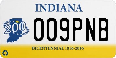 IN license plate 009PNB