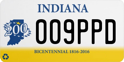 IN license plate 009PPD