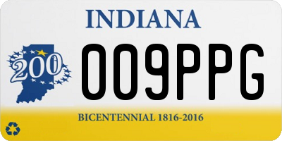 IN license plate 009PPG