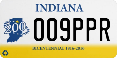 IN license plate 009PPR