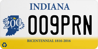 IN license plate 009PRN