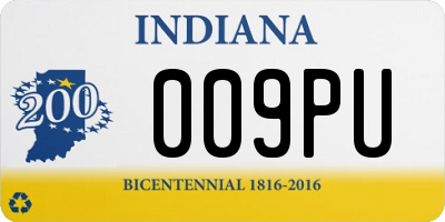 IN license plate 009PU