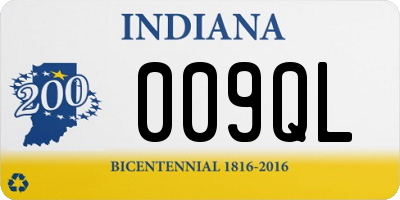 IN license plate 009QL