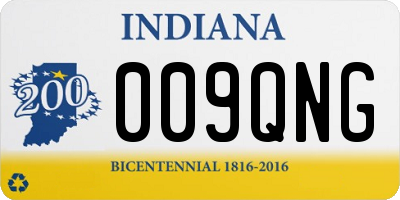 IN license plate 009QNG
