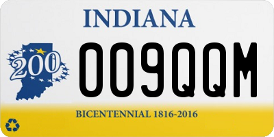 IN license plate 009QQM