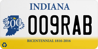 IN license plate 009RAB