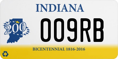 IN license plate 009RB