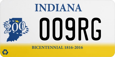 IN license plate 009RG